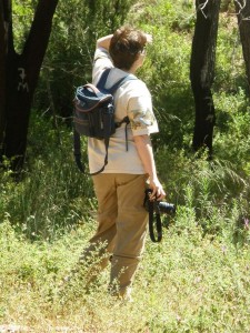 [KT Hemmings on location in cork forest, Algarve, Portugal.]