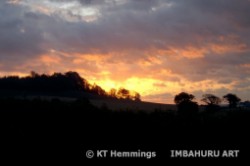 [Sunrise over Eastdon hill,Devon]